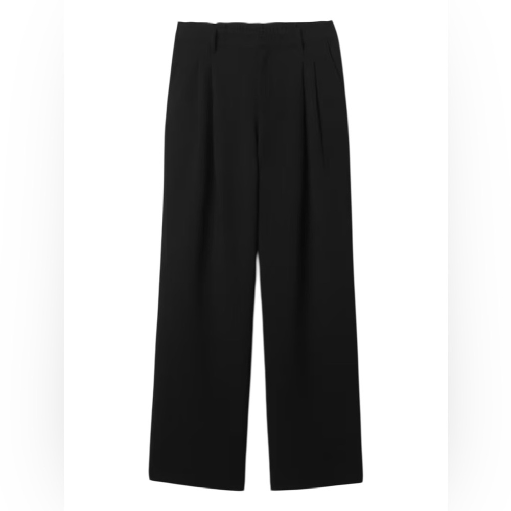 GAP - NWT - Black Wide-Leg High-Rise Easy Trousers - Picture 5 of 9